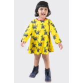 Girl Yellow Cow Dress 2Y