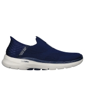 Skechers Navy Men Go Walk 6 - Easy On Slip On Sneakers