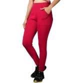 KARARO JEGGINGS - Cotton Blend Skinny Fit Red Womens Jeggings ( Pack of 3 ) - None