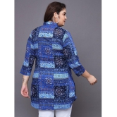 Tissu Cotton Printed Straight Womens Kurti - Blue ( Pack of 1 ) - None