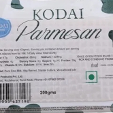 Kodai Parmessan Cheese, 200 Gm