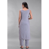 Maquien - Grey A-line Rayon Women's Stitched Salwar Suit ( Pack of 1 ) - None