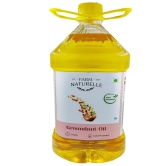 Farm Naturelle -Organic Virgin Cold Pressed Kachi Ghani Groundnut Oil, 5 LTR.,