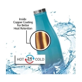 Milton Prudent 500 Thermosteel 24 Hours Hot and Cold Water Bottle, 510 ml, Blue - Blue