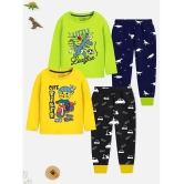 Trampoline Boys Pack Of 2 Printed Cotton Night suits - None