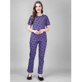 Smarty Pants Purple Cotton Womens Nightwear Nightsuit Sets ( Pack of 1 ) - None