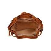 Lychee bags Women's Beige PU Sling brown  Bag