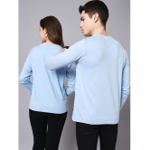 The Dry State - Blue Cotton Regular Fit Couple T-Shirt