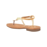 Shoetopia Gold Womens Flats - None