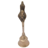 MiiArt Brass Pooja Bell with Stand,pital ki Pooja ghanti