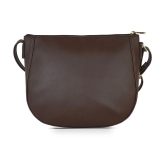 Baggit Brown Faux Leather Handheld - Brown