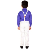 DKGF Fashion - Blue Cotton Blend Boys Shirt & Pants ( Pack of 1 ) - None