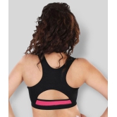 Dermawear Multi Color Poly Cotton Color Blocking Sports Bra - XL