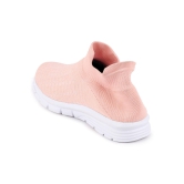 Women Pink Sports Slip-On Walking Shoes-3