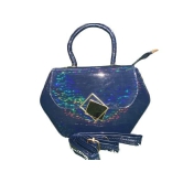 Angel Kiss Hexagon Shape Cross body Sling Bag | Holographic Geometric Ladies Handbag