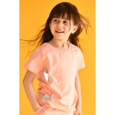 PEACH SILVER BOW TOP-6-7 YEARS / 1N / Multi