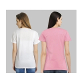 CHOZI - Multi Color Cotton Blend Regular Fit Womens T-Shirt ( Pack of 2 ) - None