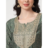 AMIRA'S INDIAN ETHNICWEAR - Green Straight Cotton Women's Stitched Salwar Suit ( Pack of 1 ) - None