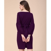 Sheetal associates - Purple Cotton Blend Women's Bodycon Dress ( Pack of 1 ) - None