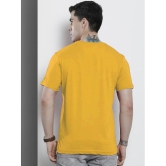 Lycos - Mustard Cotton Blend Regular Fit Men's T-Shirt ( Pack of 1 ) - None