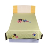 Hugs'n'Rugs Cotton Single Bedsheet ( 203 cm x 150 cm ) - Yellow