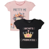 PLUM TREE - 100% Cotton Black Girls T-Shirt ( Pack of 2 ) - None