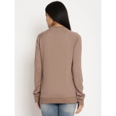 Women Wanderer Brown Solid Sweatshirt-XL