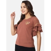 ALL WAYS YOU - Brown Georgette Women's Regular Top ( Pack of 1 ) - None