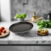 Bergner Bellini Aura Non Stick Tawa | Gas & Induction Compatible | Black 30 cm