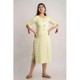 MAUKA - Green Rayon Women's Straight Kurti ( Pack of 1 ) - None