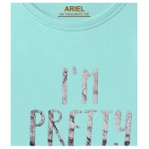 Ariel - Sea Green Cotton Girls Top ( Pack of 1 ) - None