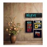 Saf motivational quotes Decorative Plate Multi - Pack of 1