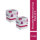 everteen Large Menstrual Cup for Periods in Women - 2 Packs (30ml Capacity Each)