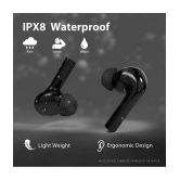 VEhop Airbuds Bluetooth True Wireless (TWS) In Ear 25 Hours Playback Powerfull bass,Fast charging IPX4(Splash & Sweat Proof) Black