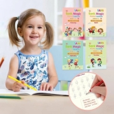 Magic Book Buy 1 set & Get 1 set FREE ( 8 Book + 20 Refill+2 Pen+2 Grip ) + FREE Learning 2000+ pages PDF worksheet for kids