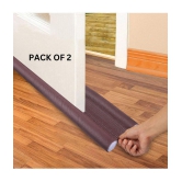 THRIFTKART - 2PC Door Bottom Sealing Strip Guard for Home 39 Inches Door Closers Adjustable Door Draft Air Stoppers Dust and Insects Repellent (Pack of 2, Brown, Max Door Width - 3 cm)