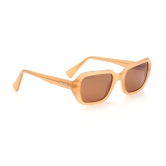 Brown Geometric Sunglasses for Women