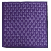 Chokore Deep Purple Silk Pocket Square - Indian At Heart line-18x18