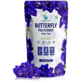 VEDAPURE Blue Butterfly Pea Flower Tea Iced Teas, Coolers, Cocktails Horeca (High On Anti Oxidants) - 25 GM (Pack of 1)