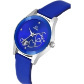 Septem Blue Leather Analog Mens Watch