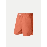 Teen Boys Orange  Casual Shorts
