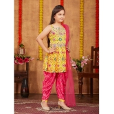 Aarika Yellow Silk Girls Patiala Kurta Set ( Pack of 1 ) - None