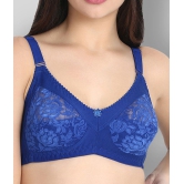 KYODO - Blue Cotton Blend Non Padded Women's Everyday Bra ( Pack of 1 ) - 38B