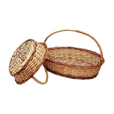 PRANSUNITA Wood Decorative Multipurpose Storage & Gifting Kashmir Basket ( Pack of 2 )