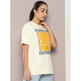 Dillinger Off White Cotton Womens T-Shirt ( Pack of 1 ) - None