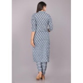 JC4U - Grey Straight Cotton Women''s Stitched Salwar Suit ( Pack of 1 ) - None