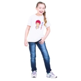 Girls Cotton Akashi Half Sleeve TShirt (White) PID41510