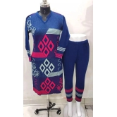 Alisha Ensemble Winter Sets-Free Size up to XL / Blue