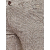 Rodamo Men Beige Slim Fit Trousers