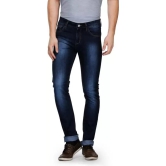 Men Slim Mid Rise Blue Jeans